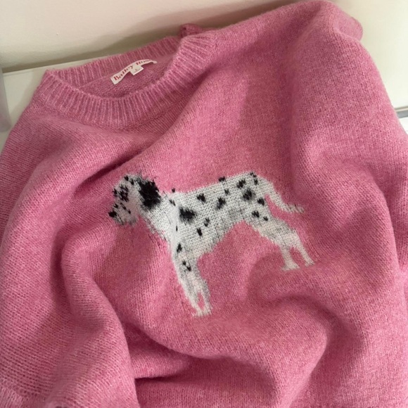 Pink Sweater with Dalmatian Design - Picture 5 of 5